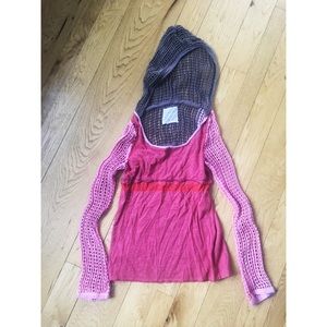 Free People | Mesh Shirt Beach Cover Up